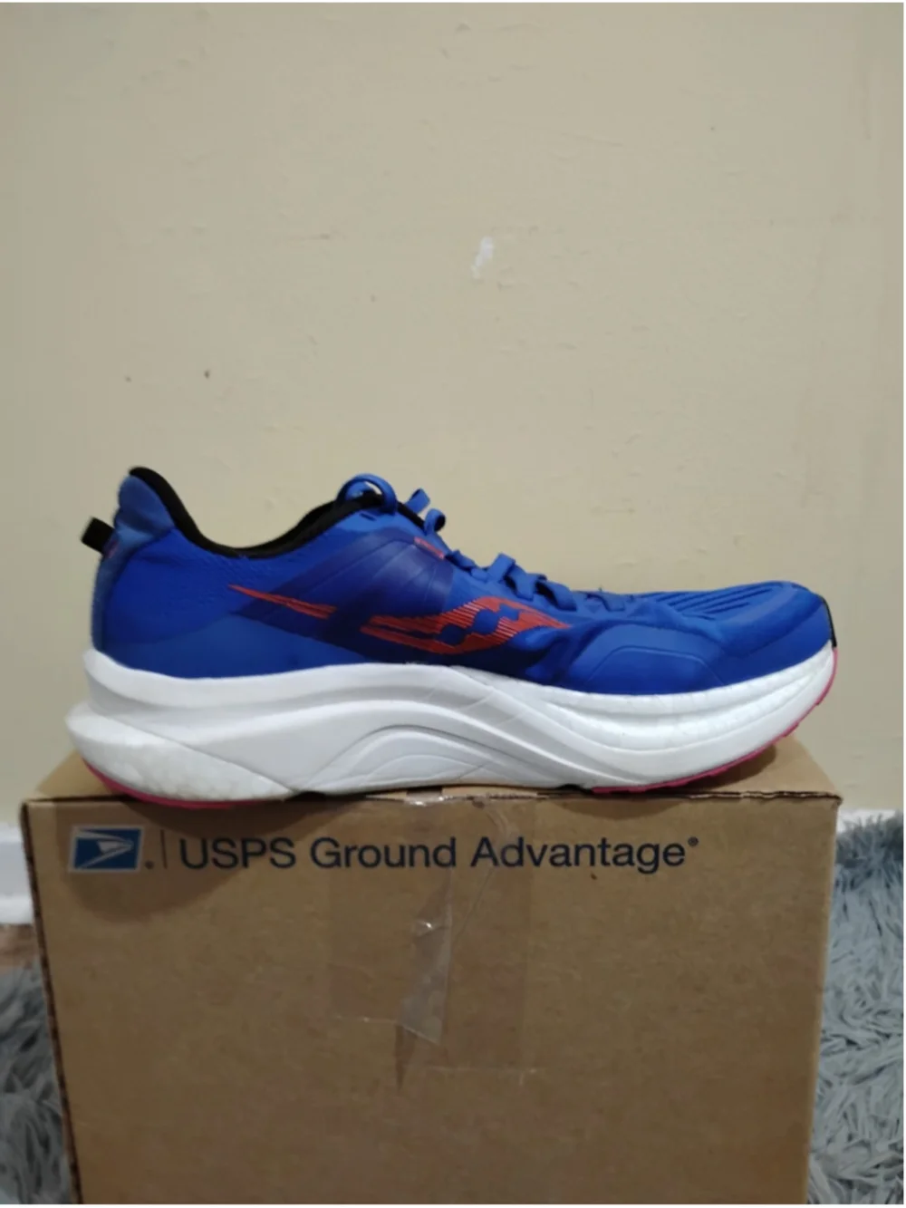 Saucony Tempus Womens Running Shoes Size 12 Blue Raz Zest S10720-125